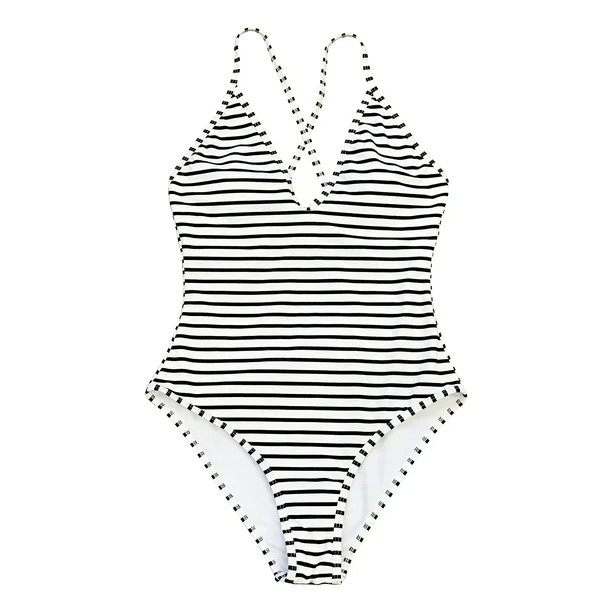 Cupshe Women's Lasting Appeal Stripe One-Piece Swimsuit | Walmart (US)