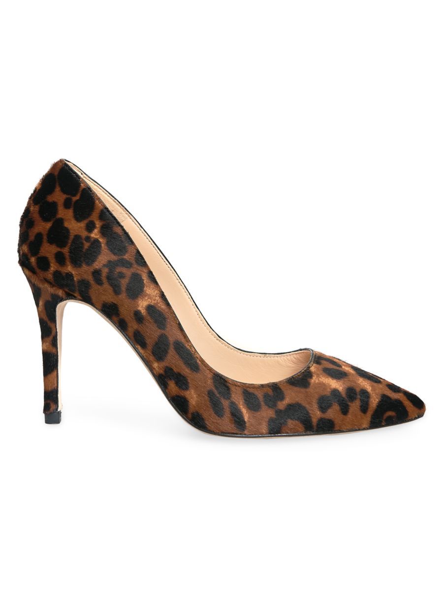 L'AGENCE Eloise II Leopard-Print Calf Hair Pumps | Saks Fifth Avenue