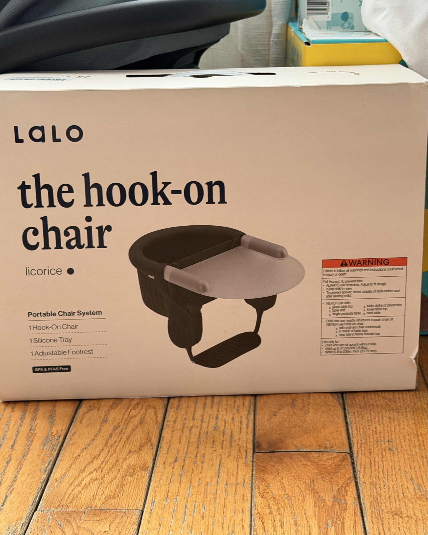 Coconuts new chair.

This hook on chair is perfect to travel with and to take with you to restaurants 

•for ages 4 months and up
•made with BPA-free materials 

•Machine Wash-able Fabric
• Supports up to 37 lb.
• Tray is made from non-toxic, BPA & PFAS-Free, FDA-grade Silicone that is dishwasher safe on top rack.
• Adjusted to fit tables 0.8" to 2.95"
• Dimensions: 15.7 × 17.25 × 14.3 in

#lalo #hookonchair #fyp #momlife #motherhood #thirdborn #love #11monthsold

#LTKBaby #LTKTravel #LTKmomlife