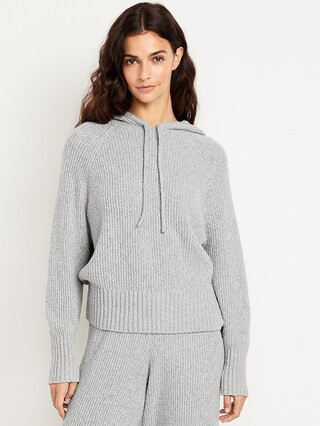Bouclé Pullover Hoodie Sweater | Old Navy (US)