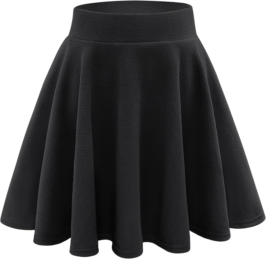 Stelle Women's Casual Skort with Shorts Basic Versatile Stretchy Flared Pleated Skater Mini Skirt... | Amazon (US)