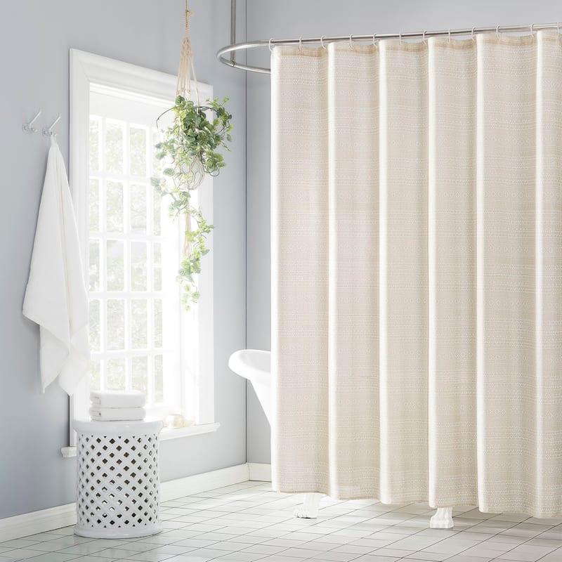 13-Piece Taupe Fryea Shower Curtain Set, 72" | At Home
