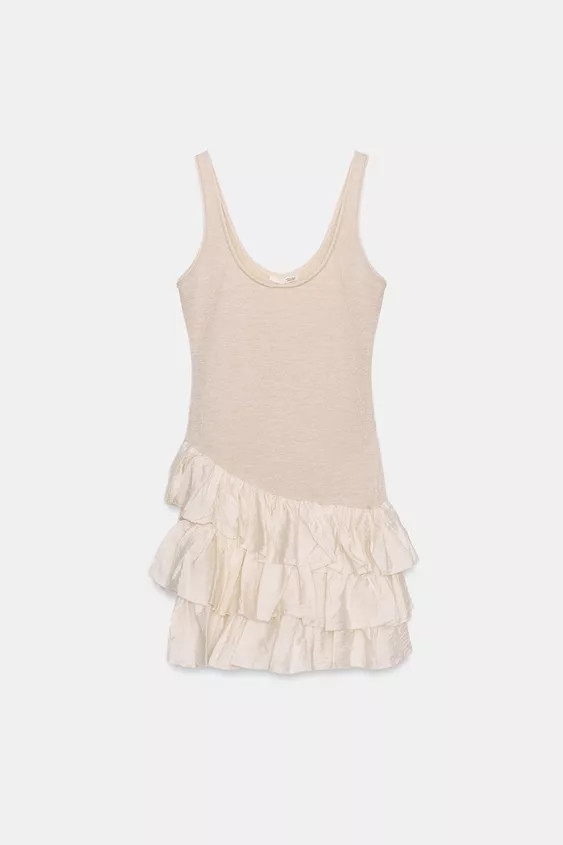 RUFFLED MINI DRESS | Zara US