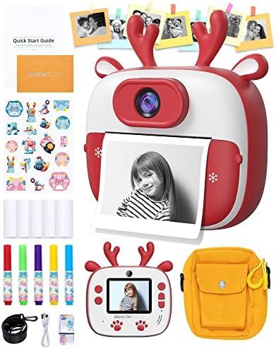 Dragon Touch Instant Print Kids Camera, InstantFun2 Digital Camera with Dual Camera Lens, Print P... | Amazon (US)