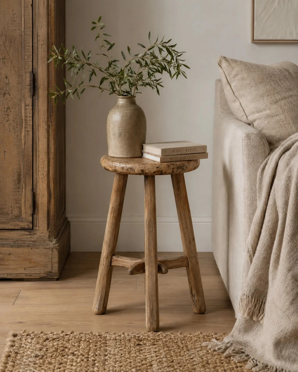 Marquise Solid Wood Utility Stool | Wayfair North America