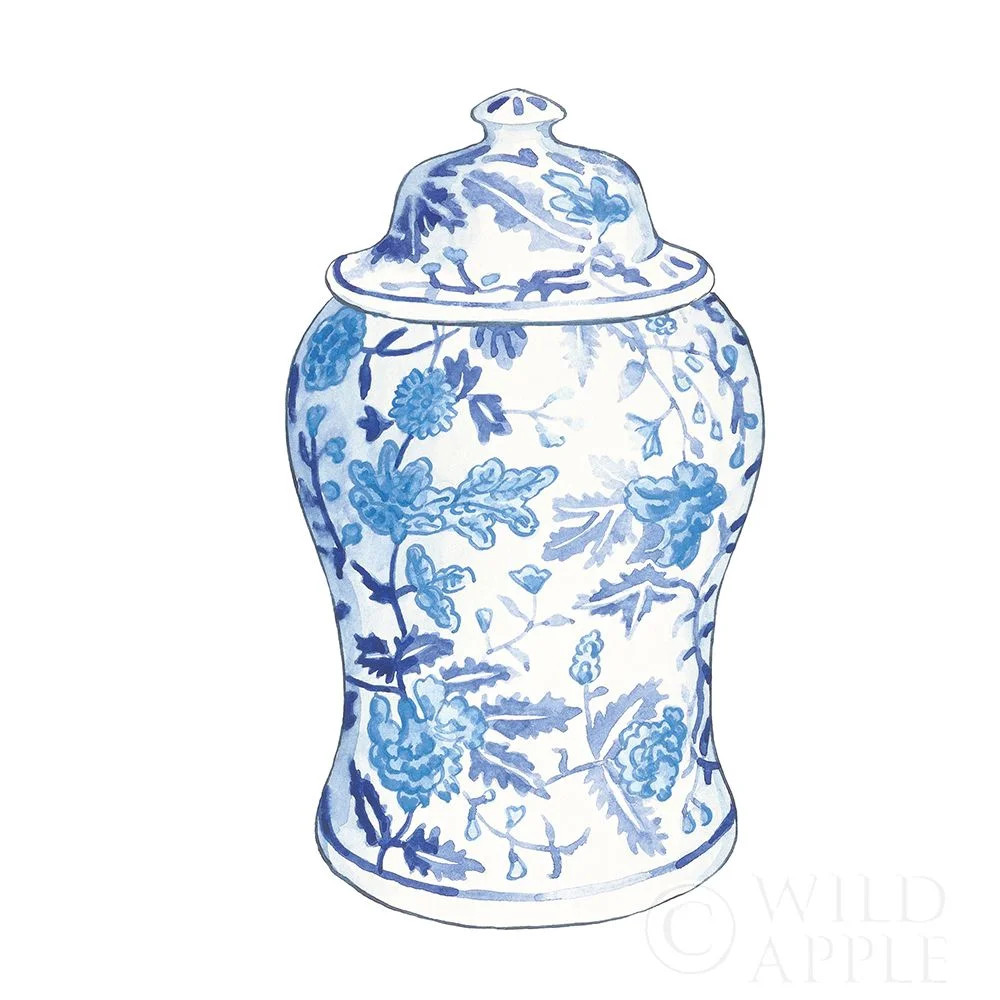 Ginger Jar VI on White Poster Print by Wild Apple Portfolio (12 x 12) | Walmart (US)