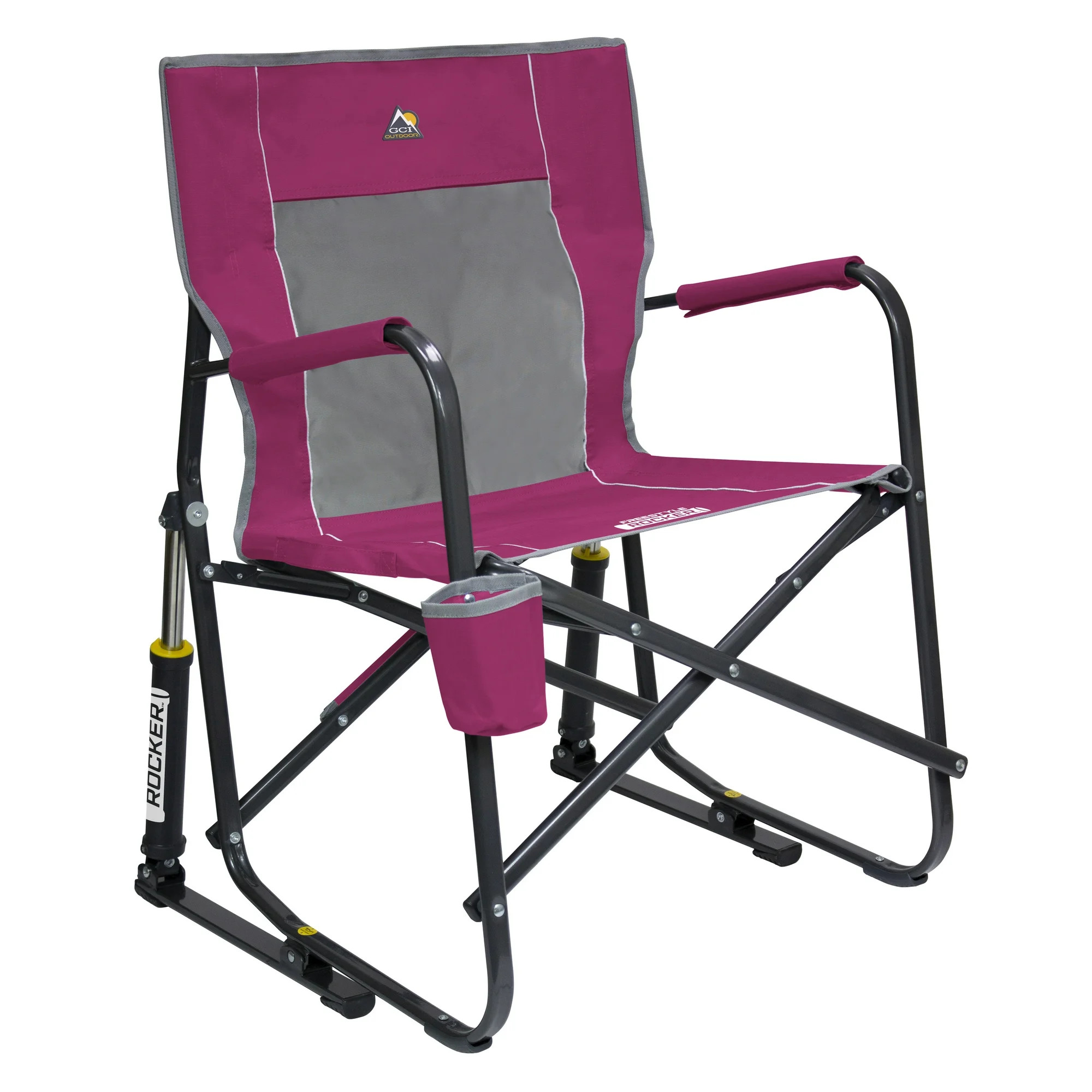 GCI Outdoor Freestyle Rocker Foldable Rocking Camp Chair, Beach Berry | Walmart (US)