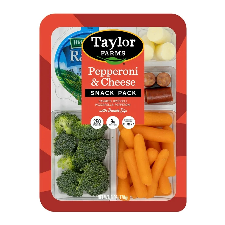Taylor Farms Pepperoni and Cheese Snack Pack, 6oz Fresh | Walmart (US)