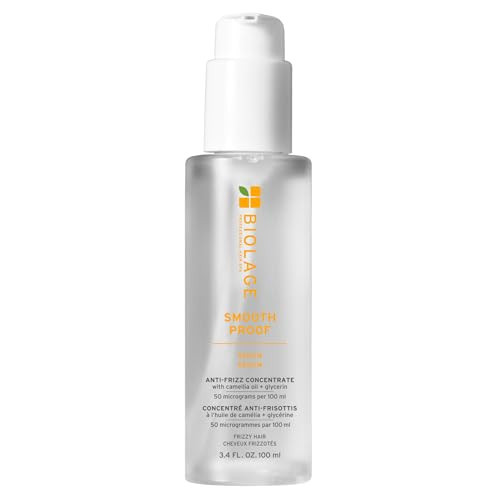 Biolage Smooth Proof Serum - Hydrates & Heals Brittle Strands, Frizz Control Hair Serum, For Frizzy Hair, Strengthens and Adds Shine, With micro-dosed Camellia Oil & Glycerin | Amazon (US)