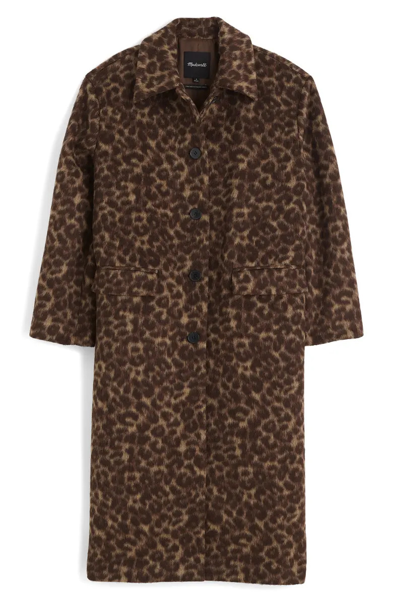 Madewell Single Breasted Leopard Print Trench Coat | Nordstromrack | Nordstrom Rack