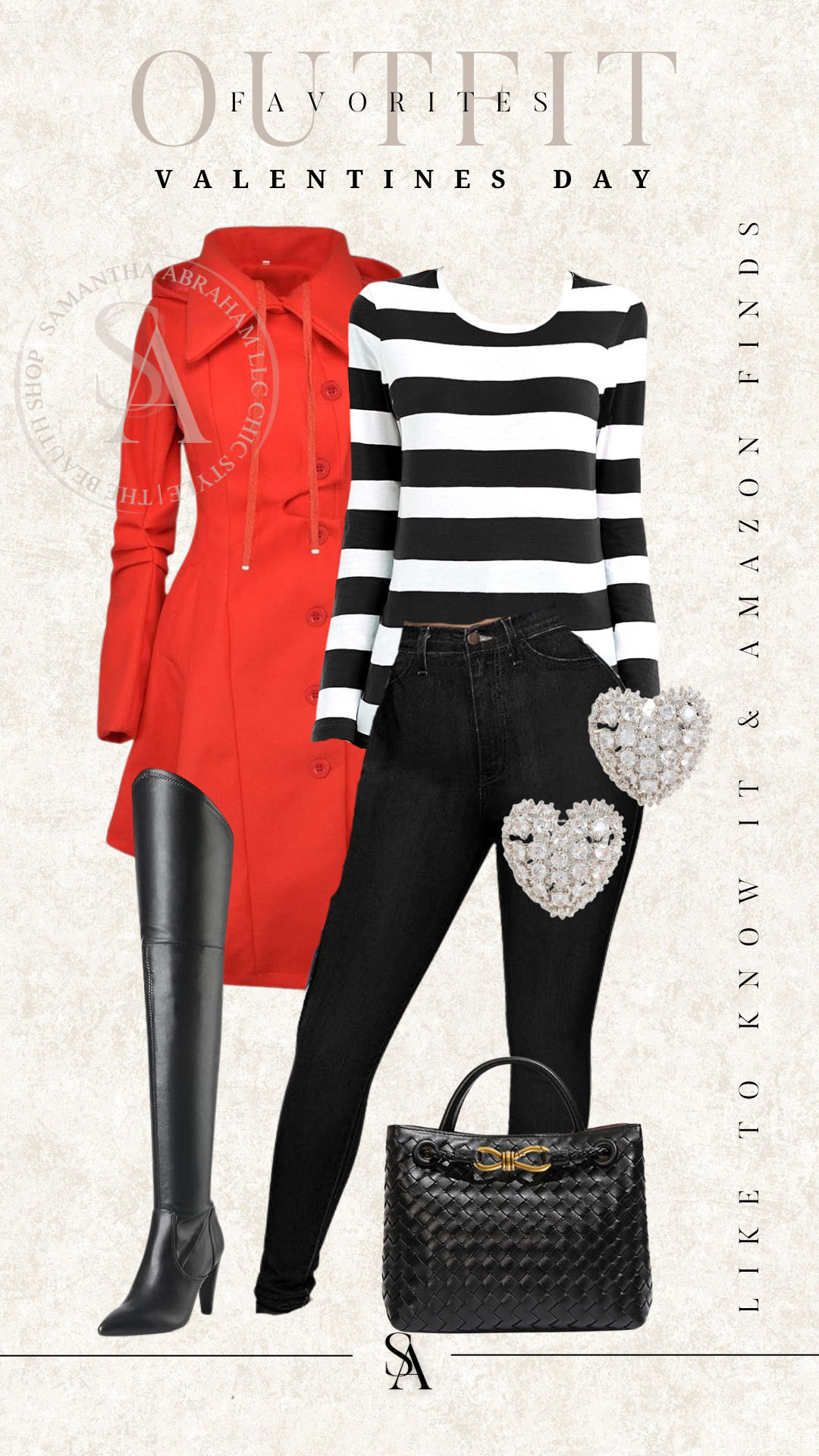 elevated casual red and striped outfit 

 #LTKSeasonal #LTKOver40 #LTKStyleTip