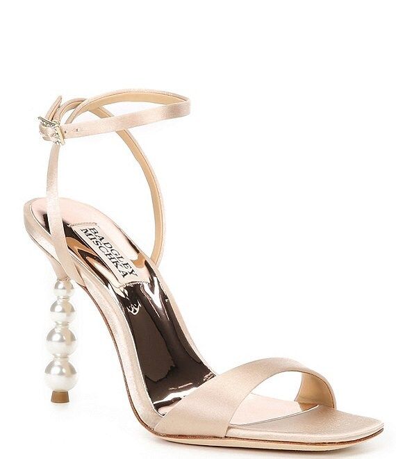 Ivette Satin Pearl Dress Sandals | Dillard's