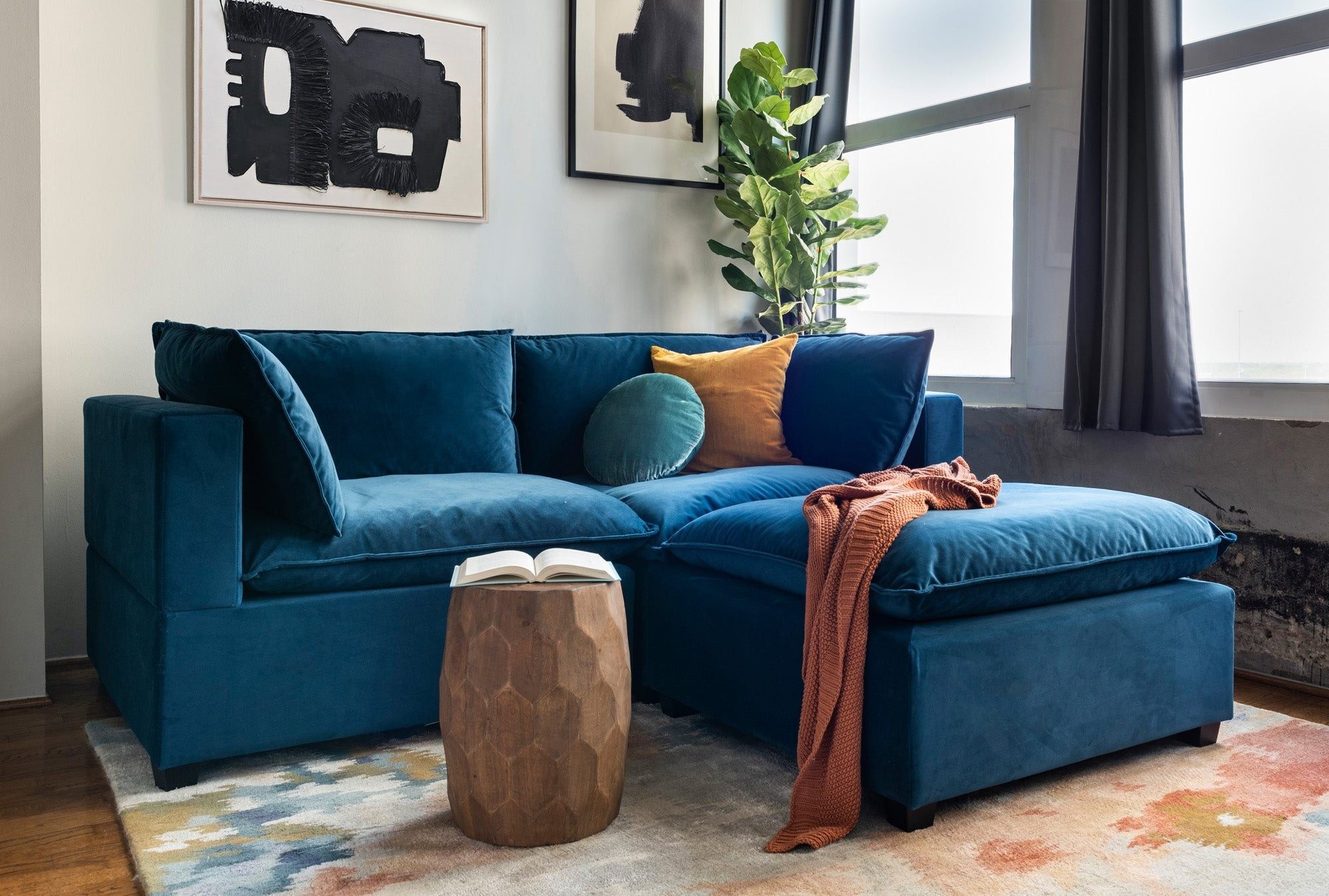 Kova Sofa 84" + Ottoman | Albany Park