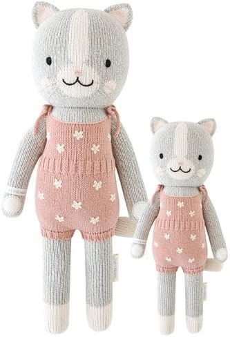 cuddle + kind Daisy The Kitten Little 13" Hand-Knit Doll – 1 Doll = 10 Meals, Fair Trade, Heirl... | Amazon (US)