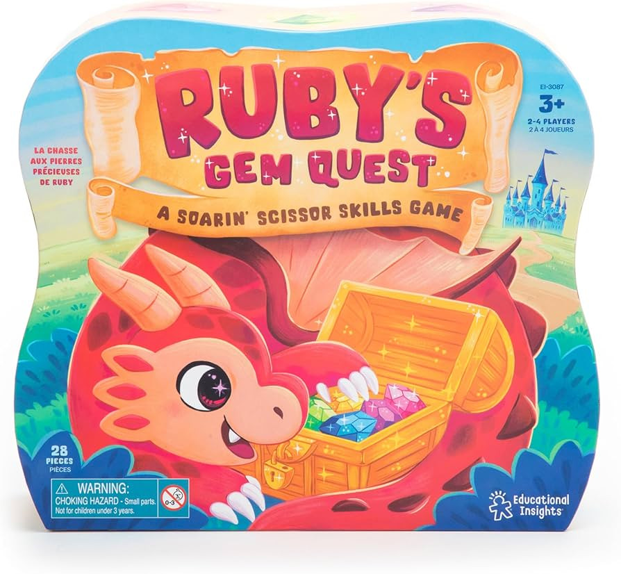 Educational Insights Ruby's Gem Quest - Preschool Fine Motor Board Game for Kids, Learning Scisso... | Amazon (US)