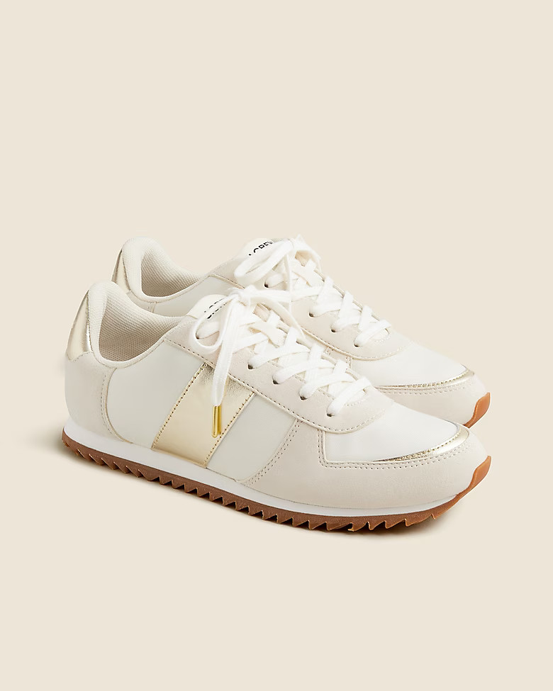 J.Crew trainers in metallic colorblock | J. Crew US