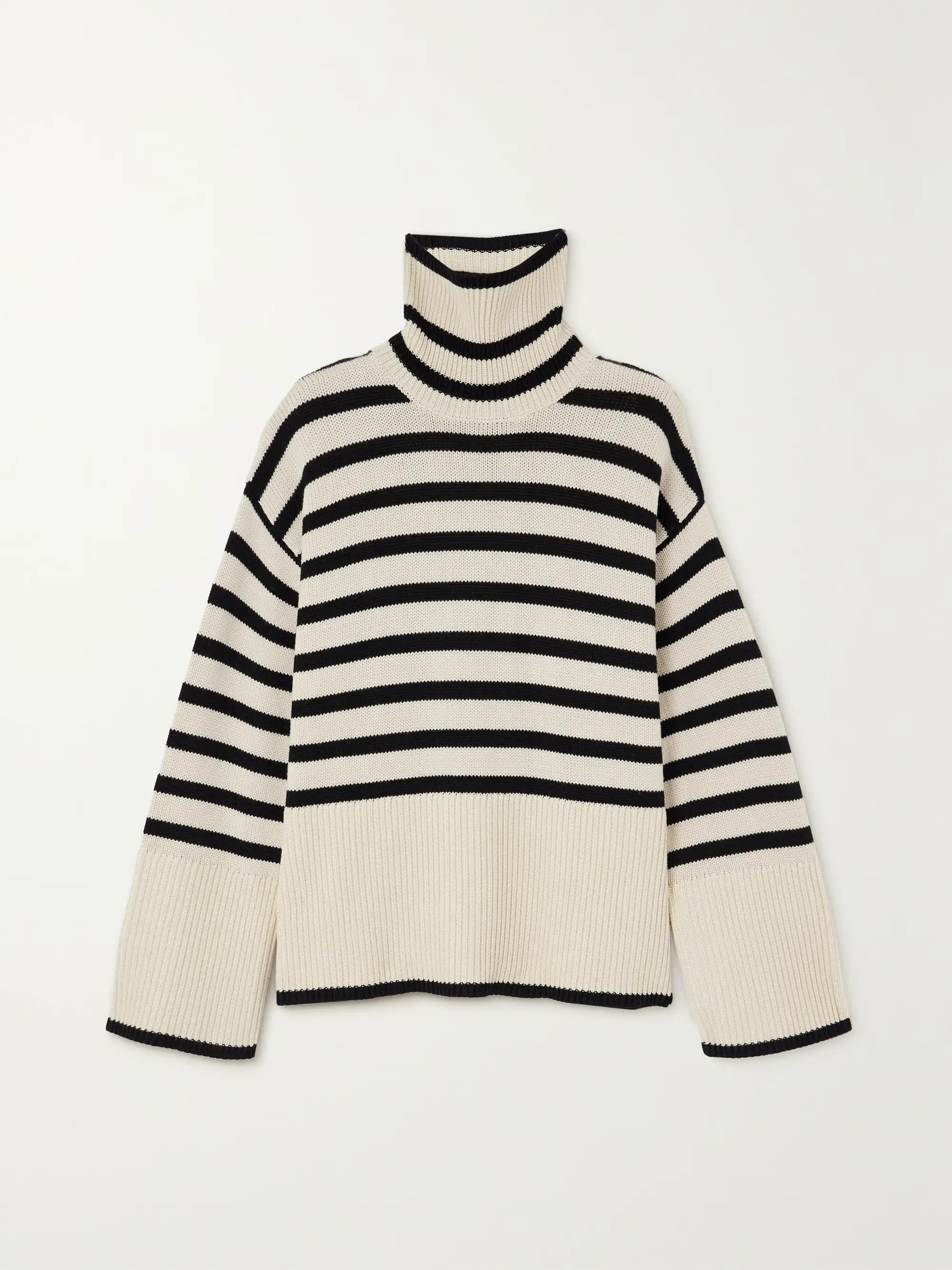 Striped wool-blend turtleneck sweater | NET-A-PORTER (US)