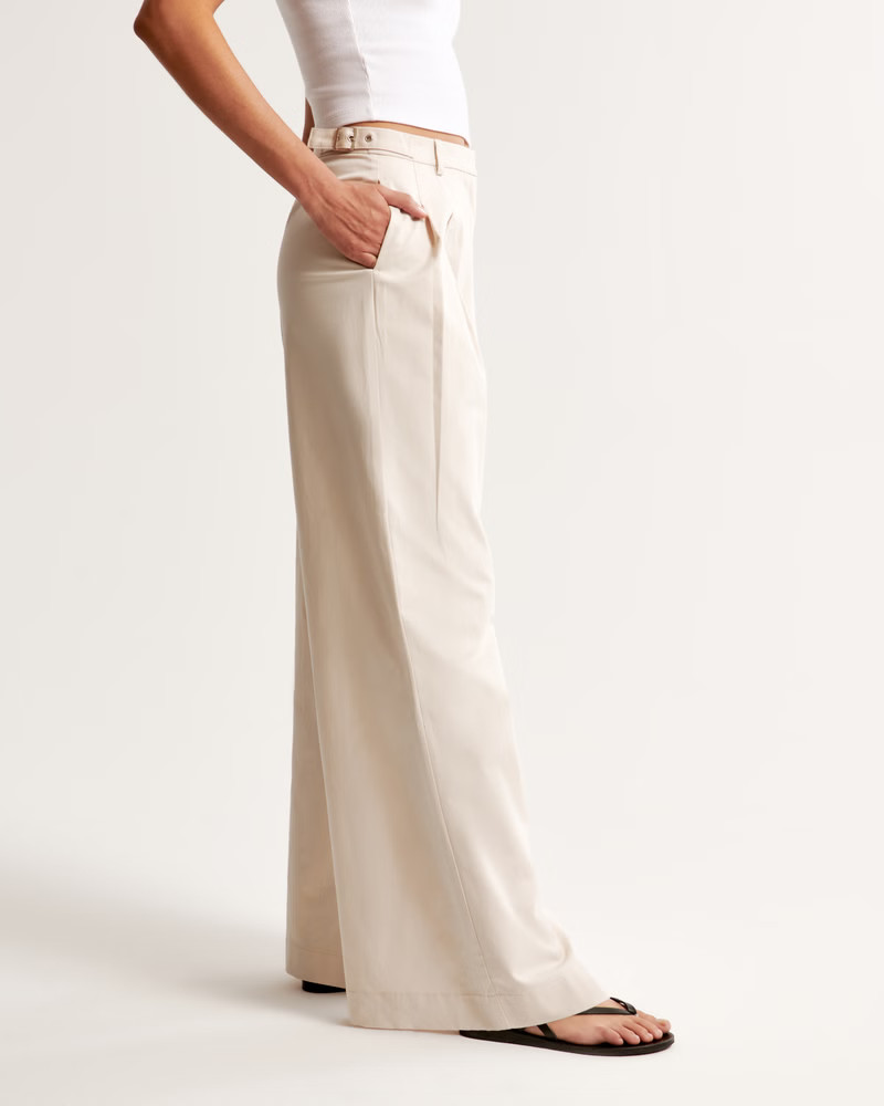 Utility Tailored Wide Leg Pant | Abercrombie & Fitch (US)