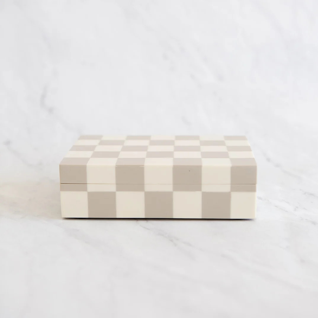 Checkered Stacking Box | Elements by Remedy