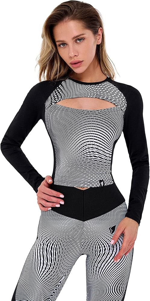 Bona Fide Workout Tops for Women - Short/Long Sleeve Compression Shirt - Breathable Tight Crop To... | Amazon (US)