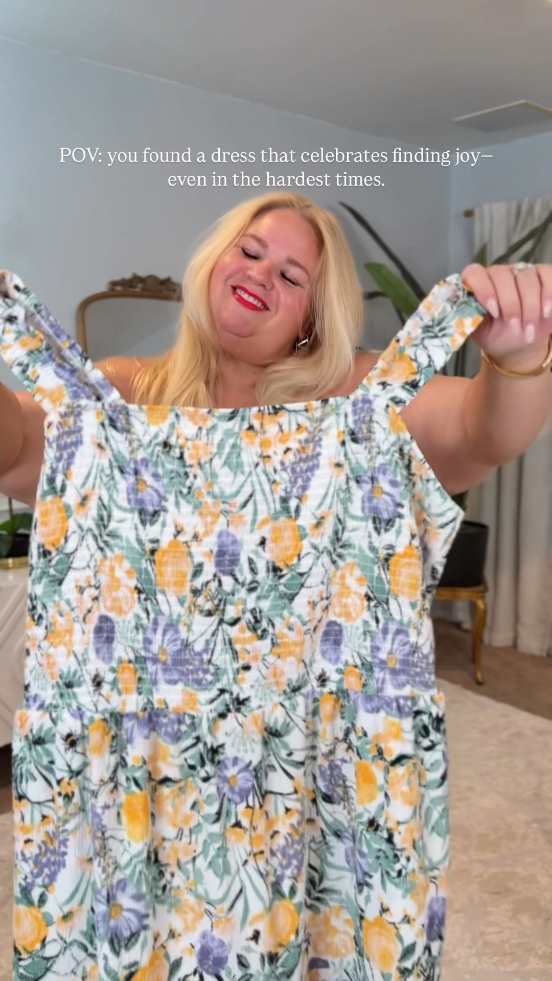 This dress is so comfortable on! It does run a tiny bit smaller than I expected but the bust is fully smocked front to back so it has stretch there wearing 2x
Jacket 3x

#LTKStyleTip #LTKPlusSize #LTKFindsUnder50