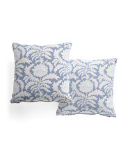 2pk 20x20 Artichoke And Block Print Decorative Pillow | Marshalls