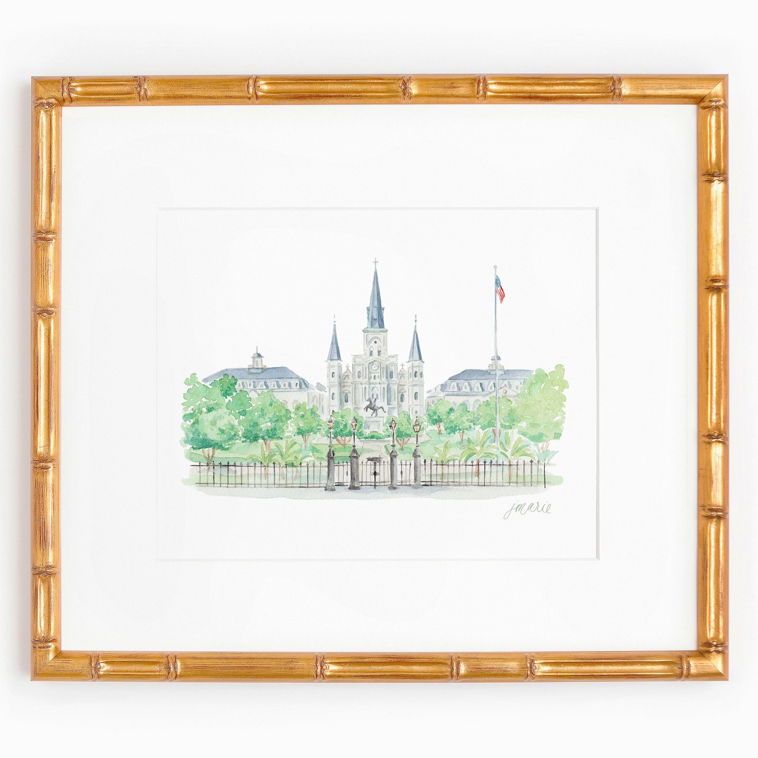 St. Louis Cathedral Watercolor Art Print (Vertical & Horizontal Available) — Simply Jessica Mar... | Simply Jessica Marie
