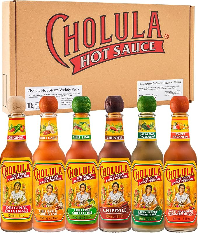 Cholula Authentic Mexican Hot Sauce, Variety Pack, 6 Count | Amazon (CA)