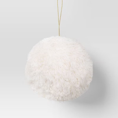 Christmas Fabric White Ball Ornament - Wondershop™ | Target