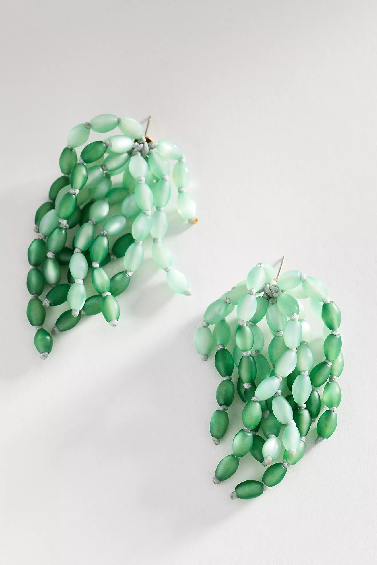 By Anthropologie Beaded Fringe Statement Earrings | Anthropologie (US)