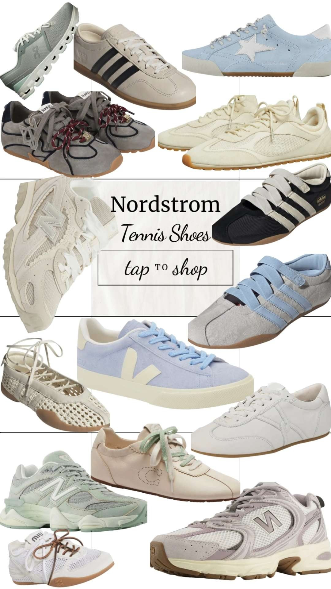 Your everyday sneaker rotation just got a glow-up 👟✨ 

Nordstrom is bringing all the it-girl tennis shoes—clean, classic, and effortlessly cool.

From iconic Adidas + New Balance styles to elevated designer pairs, these sneakers are the perfect mix of sporty and chic 🤍 

Think neutral tones, retro silhouettes, and low-profile styles you can wear with literally everything—denim, dresses, athleisure, you name it.

Comfort meets style in the best way… these are the shoes you’ll grab on repeat for errands, travel, and everyday outfits while still looking put together 💅

#LTKStyle #LTKFinds #NordstromStyle #SneakerStyle #TennisShoes #EverydaySneakers #CasualChic #ItGirlStyle #StreetStyle #AthleisureStyle #NeutralStyle #ComfortStyle #OutfitInspo #CapsuleWardrobe #MinimalChic #OnTrendStyle #FashionInspo #ViralStyle #EffortlessStyle #ShoeCollection 

 #LTKActive #LTKTravel