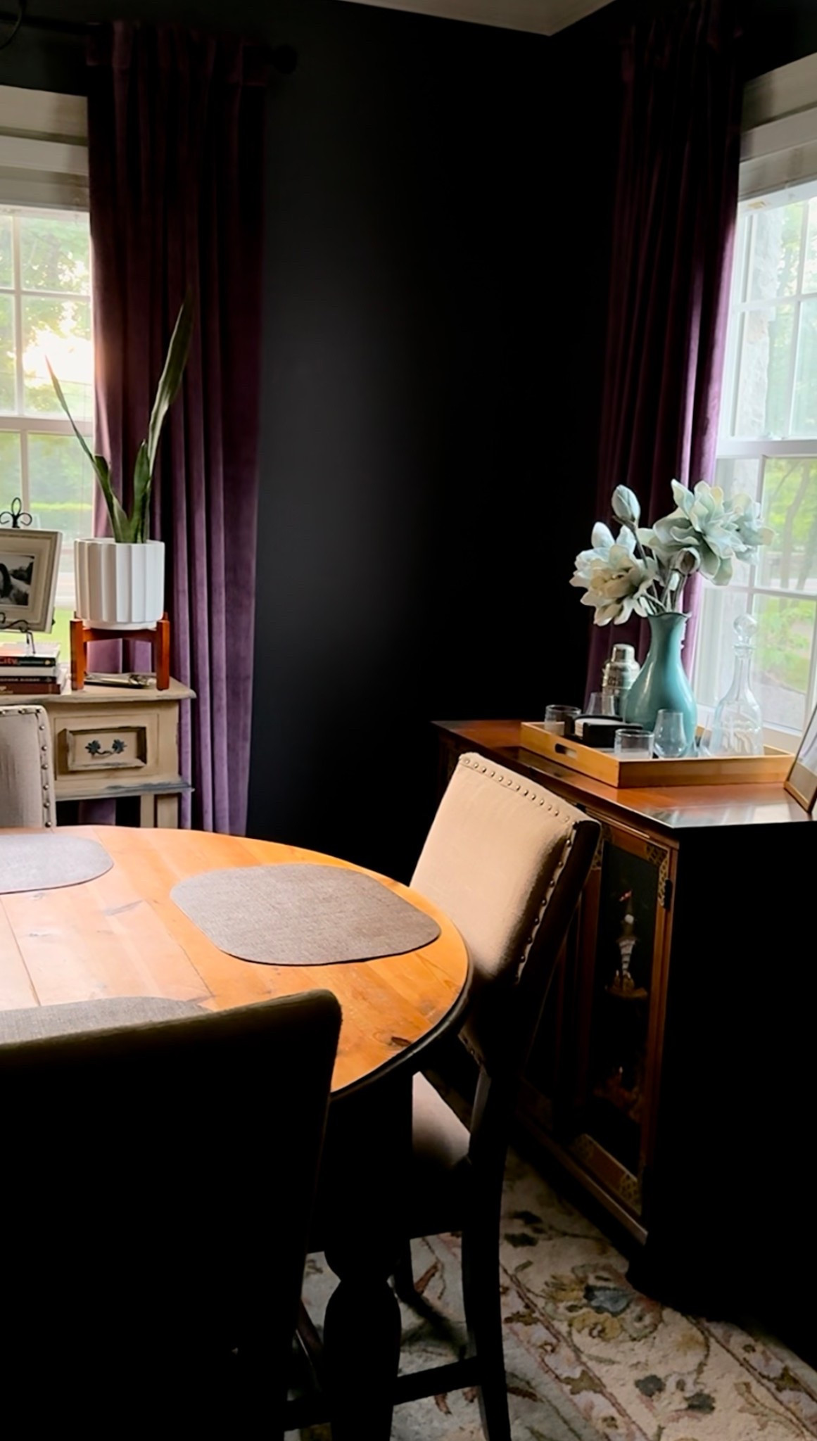 I didn’t plan this room — it slowly became itself. ✨

Velvet, vintage crystal, hand-me-downs, and all.

Linked what I could for the cozy corner lovers. 💜

#LTKhome #CollectedHome #EclecticStyle #RusticModern #MoodyInteriors #HomeWithSoul #CozyCorners #VelvetCurtains #InteriorVibes #DiningRoomInspo #WarmMinimalism #RootedAndWild #LTKFinds #HomeDecorLover #SoulfulSpaces


#LTKHome