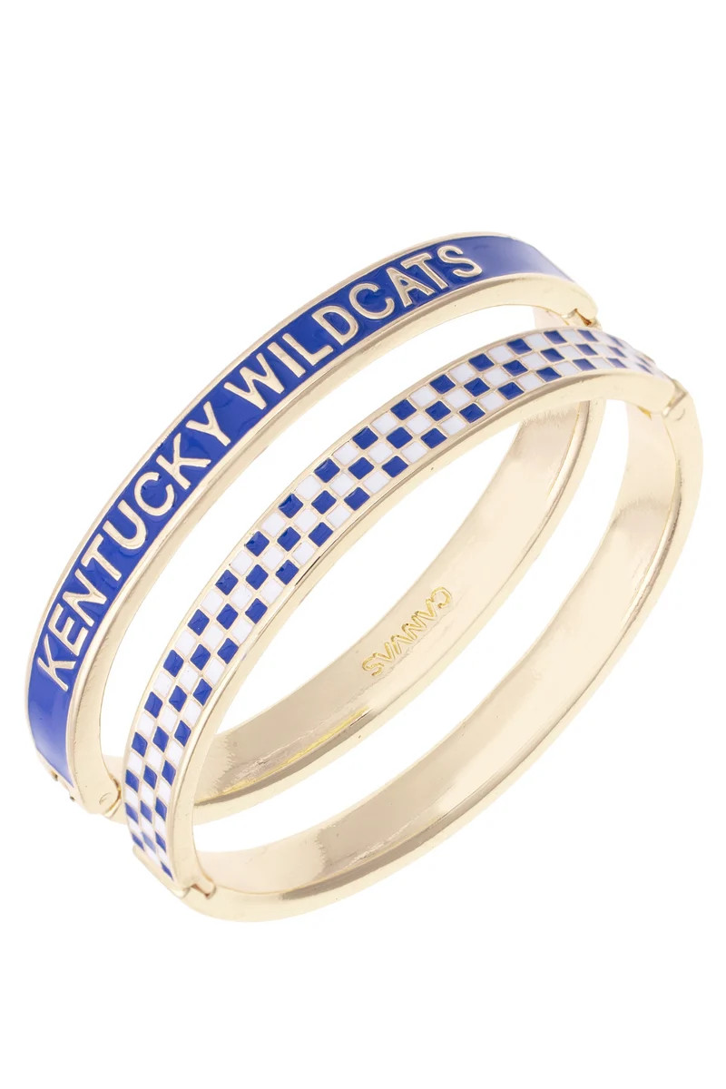 Kentucky Wildcats Skinny Enamel Hinge Bangle | CANVAS