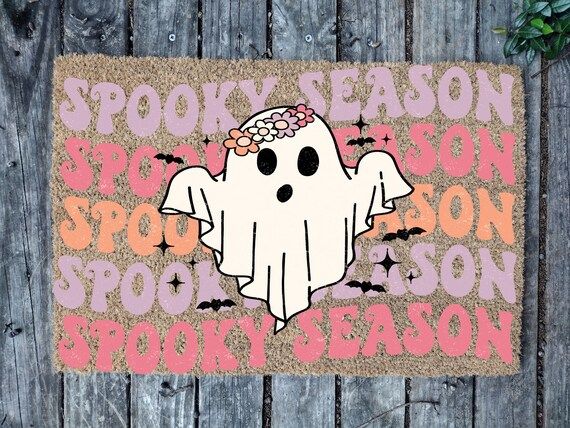 Cute Halloween Doormat Halloween Doormat Spooky Season Fall - Etsy | Etsy (US)