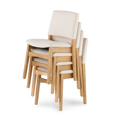 Transformer Chairs - Creamy&Scandinavianoak(2Chairs/Box) | Wayfair North America