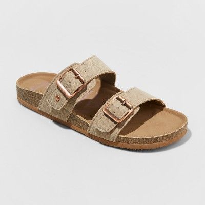 Women&#39;s Mad Love Keava Footbed Sandals - Taupe 8 | Target