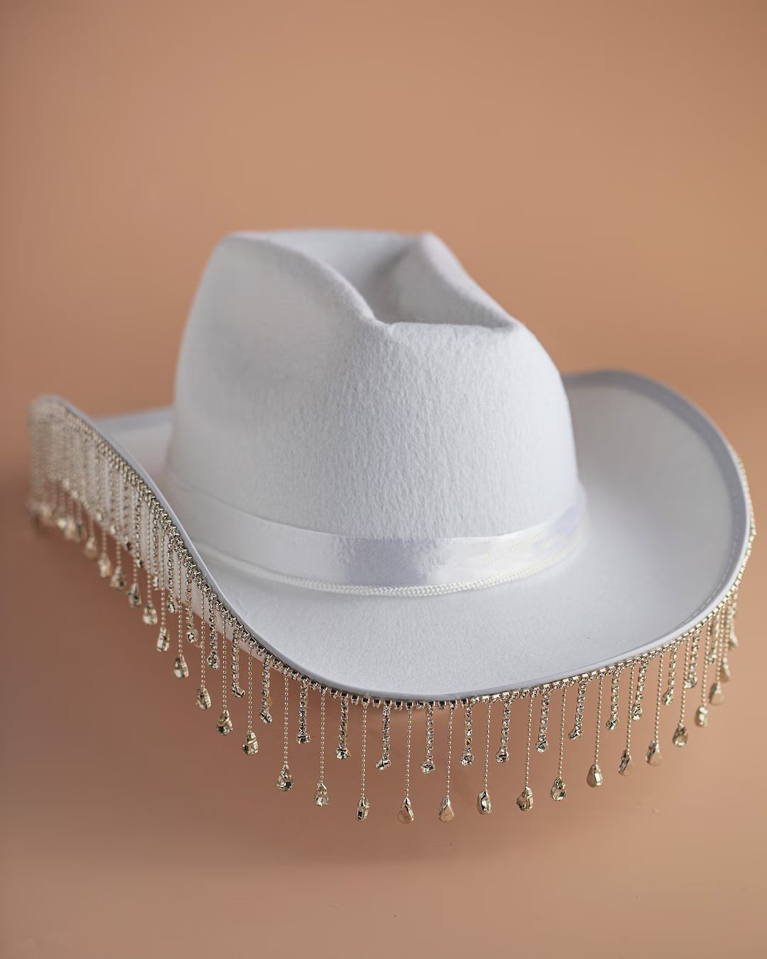 Bride Hat Bridal Shower Hat Cowboy Wedding White Bride Hat - Etsy | Etsy (US)