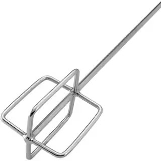 QEP 24 in. Professional Chrome-Plated Steel Thinset and Grout Mixing Paddle for Corded Drills 612... | The Home Depot