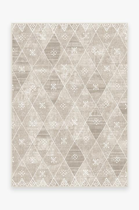 Kavi Diamond Silver Rug | Ruggable