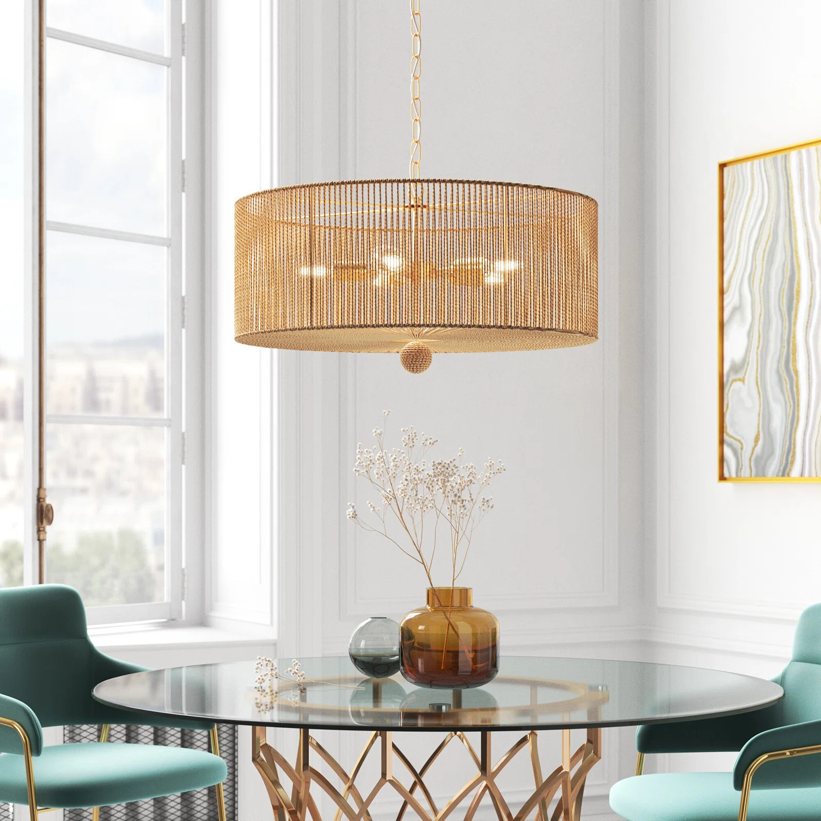 Culler 5 - Light Dimmable Drum Chandelier | Wayfair North America