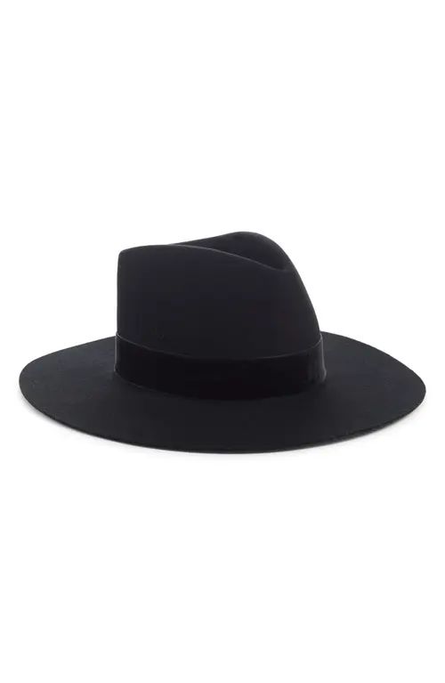 Lack of Color Benson Wool Fedora in Black at Nordstrom, Size Small | Nordstrom