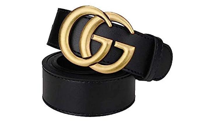 Fashion G-Style Black Instagram hot Leather Belt | Amazon (US)