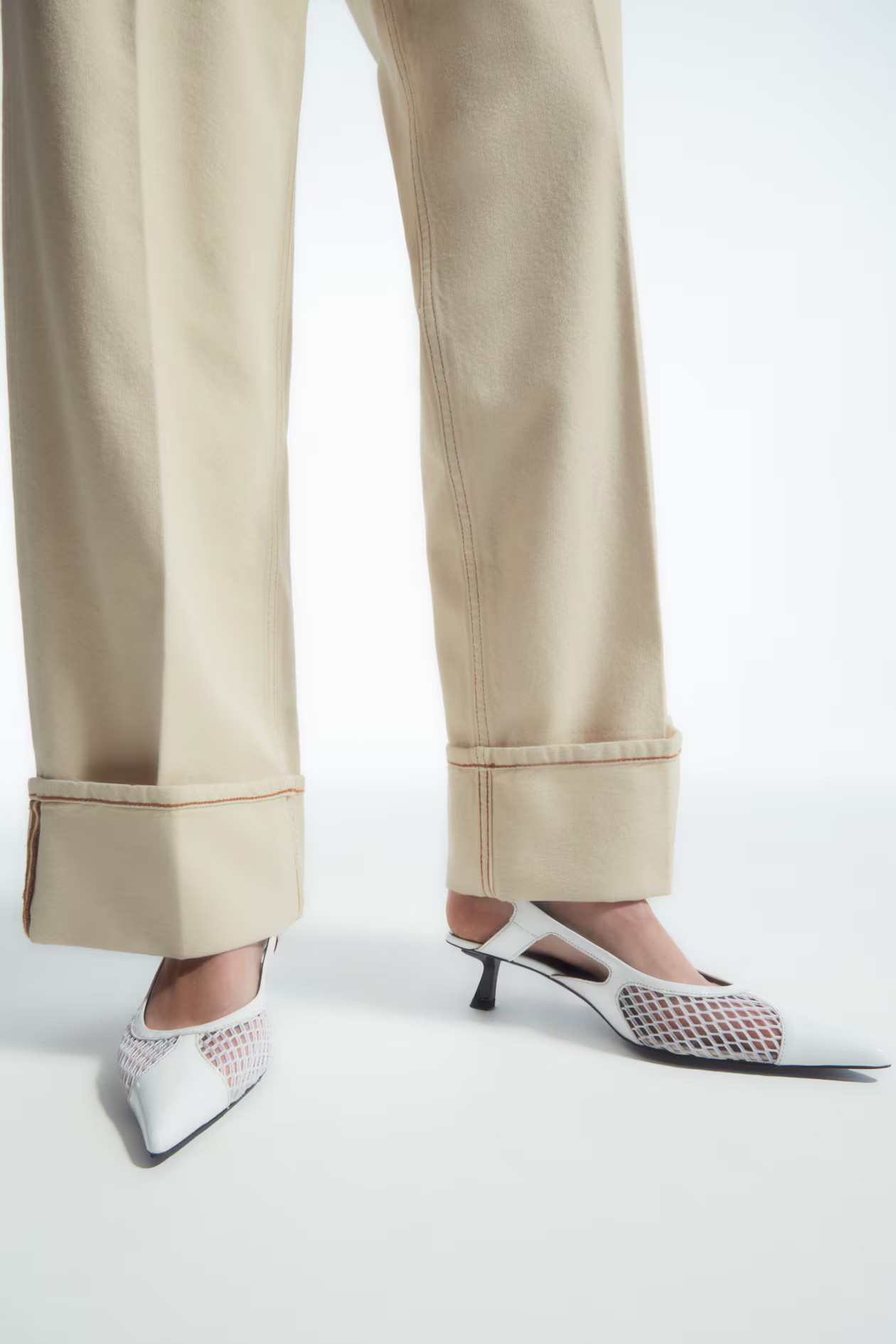 POINTED MESH SLINGBACK KITTEN HEELS | H&M (UK, MY, IN, SG, PH, TW, HK)