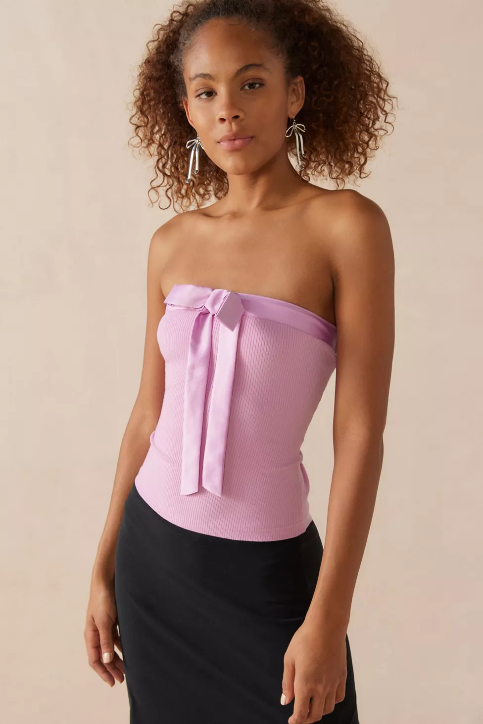 Kimchi Blue Beverly Bow Tube Top | Urban Outfitters (US and RoW)