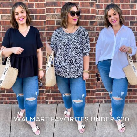 Plus size fashion favorites under $20 from Walmart! These plus size jeans are now on sale for UNDER $13!!!! These are a long time favorite of mine and I’m wearing them here in a size 20. These 3 tops are all under $20 and perfect basics you can style for casual outfits, teacher outfits, vacation outfits, and workwear outfits. Wearing 1X and XXXL.
5/14

#LTKSeasonal #LTKFindsUnder100 #LTKPlusSize