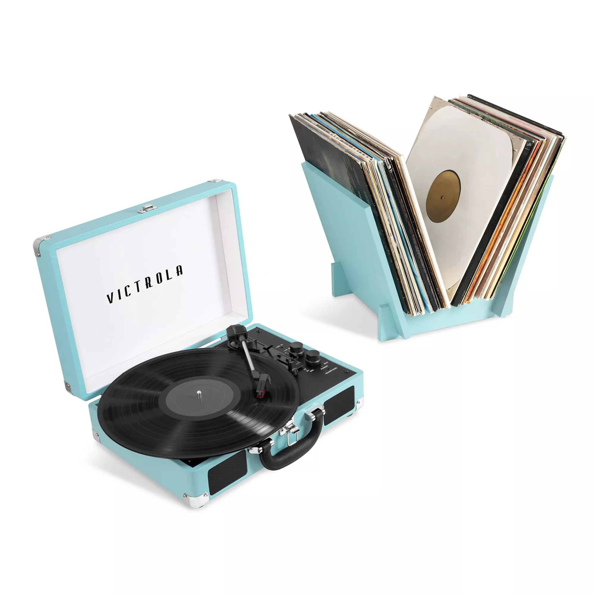 Victrola Journey Record Player & Holder Bundle | Kohl's
