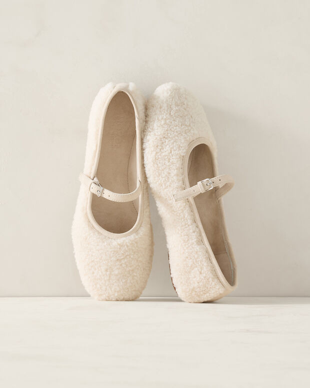 Sherpa Mary Jane Ballet Flats | Haven Well Within