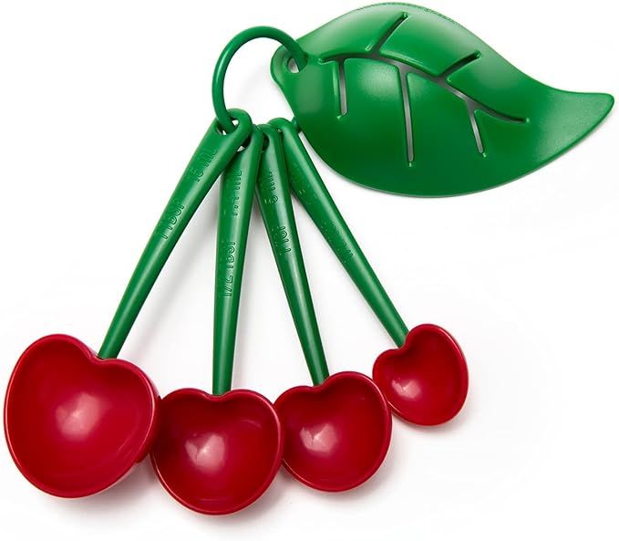 OTOTO Mon Cherry Measuring Spoon & Egg Separator Set - Valentine's Gift for Baking, Teaspoons for... | Amazon (US)