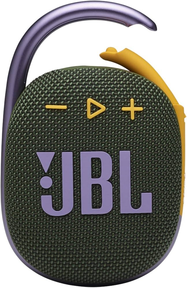 JBL Clip 4, Green - Portable Bluetooth 5.1 Speaker - Up to 10 Hours of Play - Waterproof & Dust R... | Amazon (US)