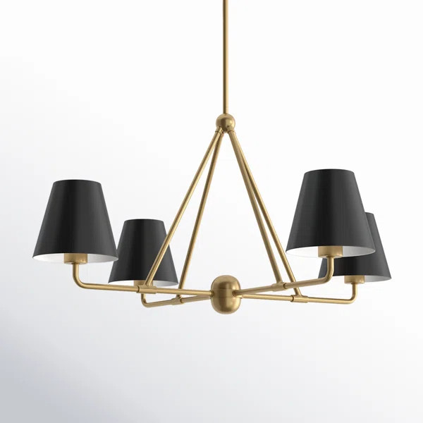 Kinston 4 - Light Shaded Classic Chandelier | Birch Lane